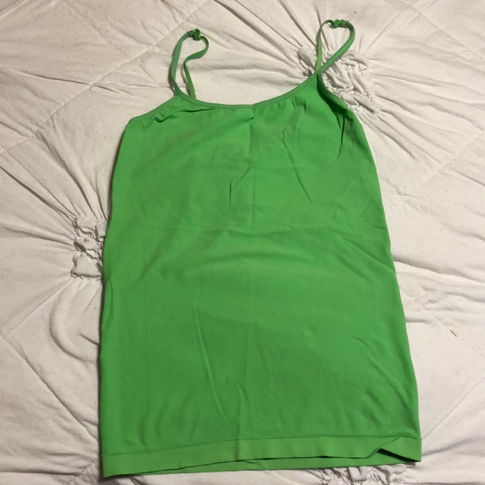 Green tank top